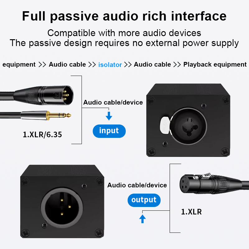 Audio Isolator XLR 6.35mm Sing - Audio Music Dj 评论和价格