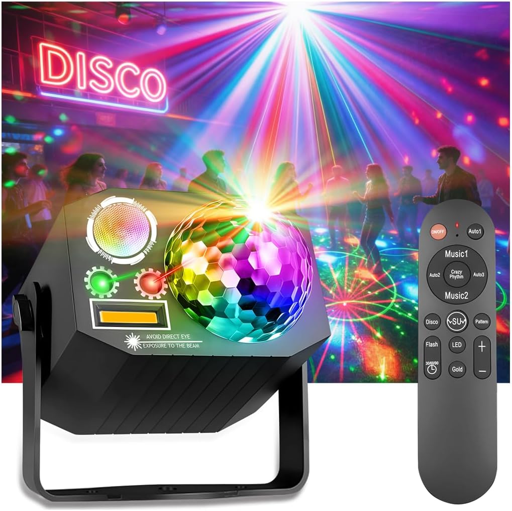Dj Party Disco Ball Lights wit - Audio Music Dj 评论和价格